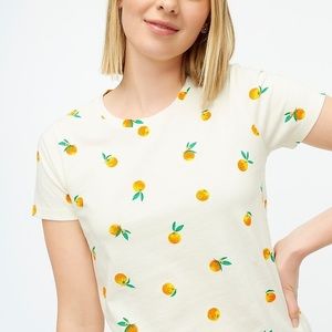 Jcrew collectors graphic tee with oranges in 2X